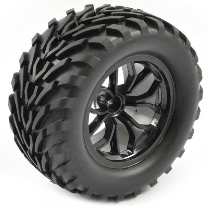 FTX Bugsta Mounted Wheel/tyre Complete Pair - Black